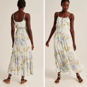 NWOT Abercrombie & Fitch Easy Waist Midaxi Dress, Size Small Petite